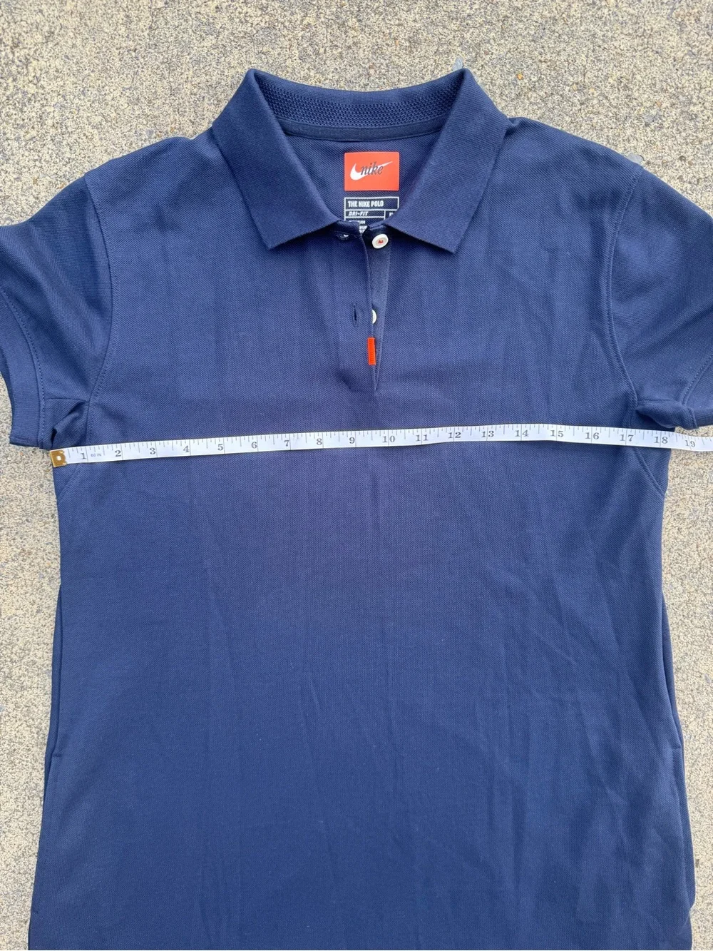 Nike Women's Dri-Fit Navy Polo Mini Dress Medium Tennis Preppy Athletic Golf